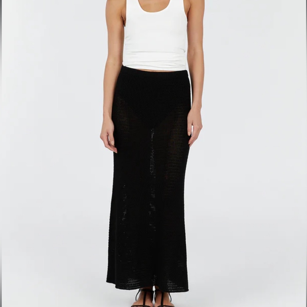 ZADIE BLACK CROCHET SKIRT